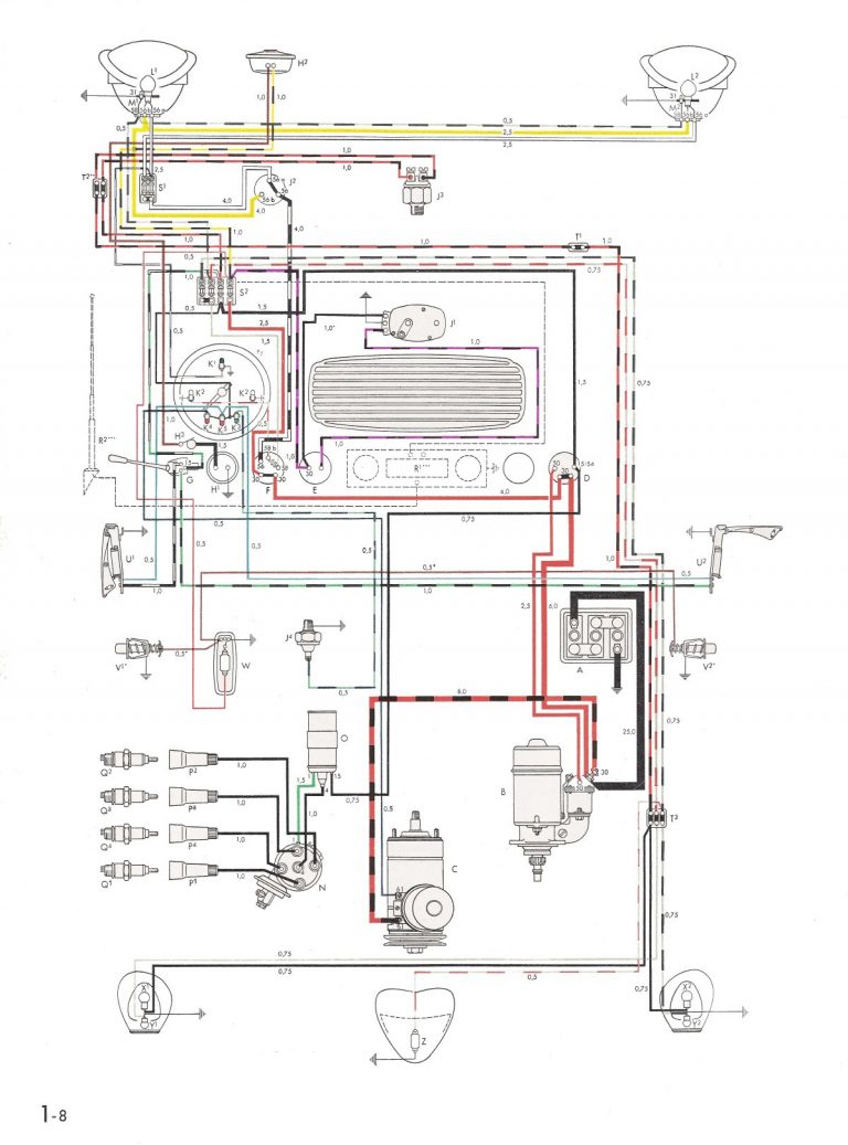 VW Type 1 Wiring Diagram