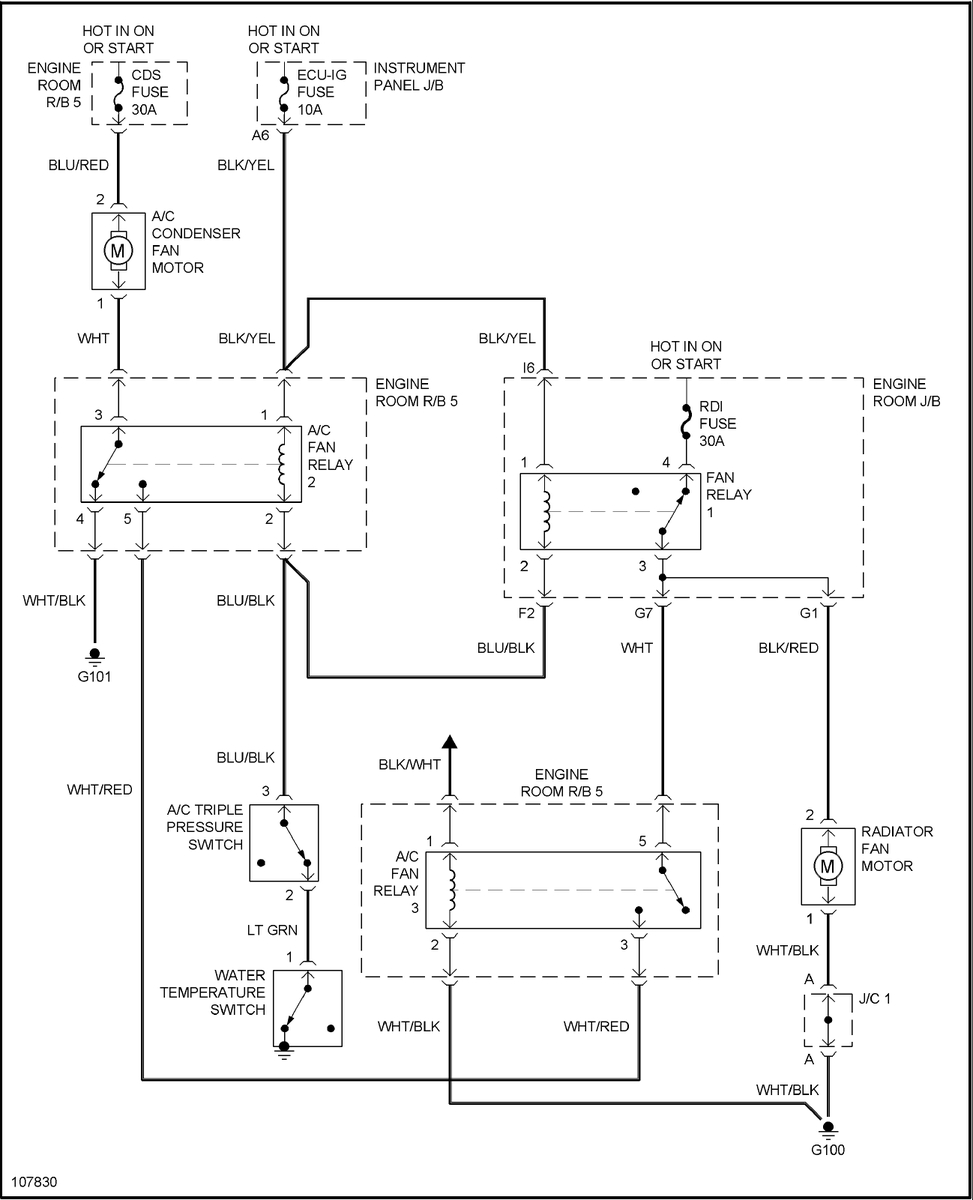 Toyota Corolla Questions - My Engine Fan Turns On When I Turn The - 2 Ohm Wiring Diagram