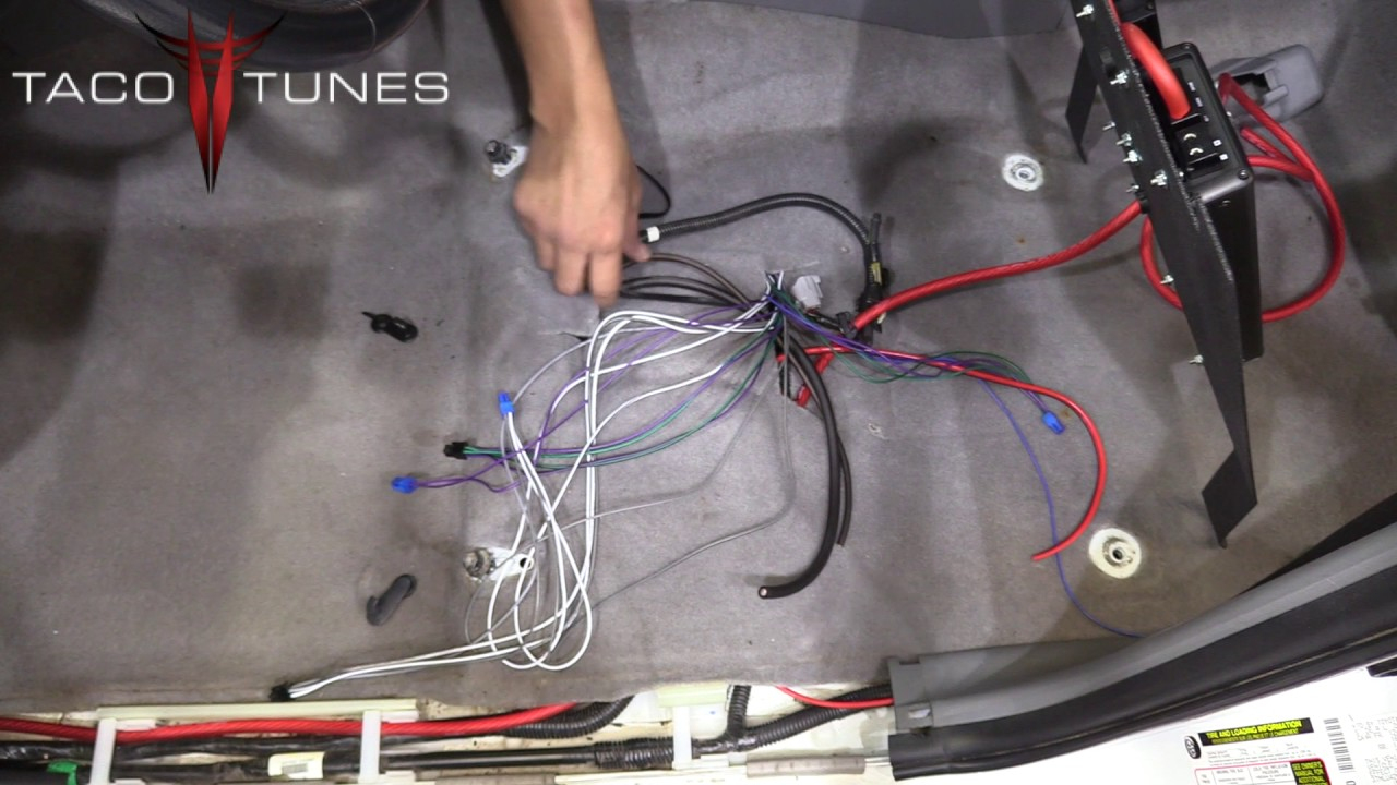 Toyota Tacoma 2005-2019 How To Install Plug And Play Amps &amp;amp; Amp Rack - Toyota Jbl Amplifier Wiring Diagram