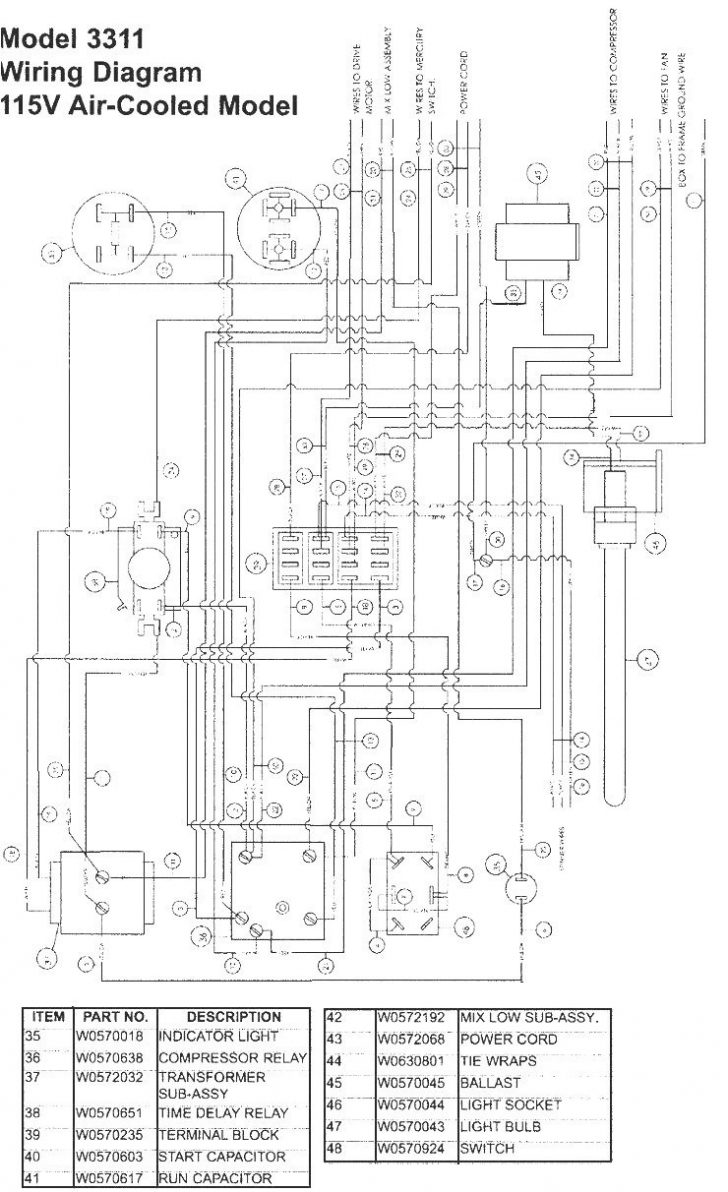 True Freezer Schematics Wiring Diagram True Freezer T 49F Wiring