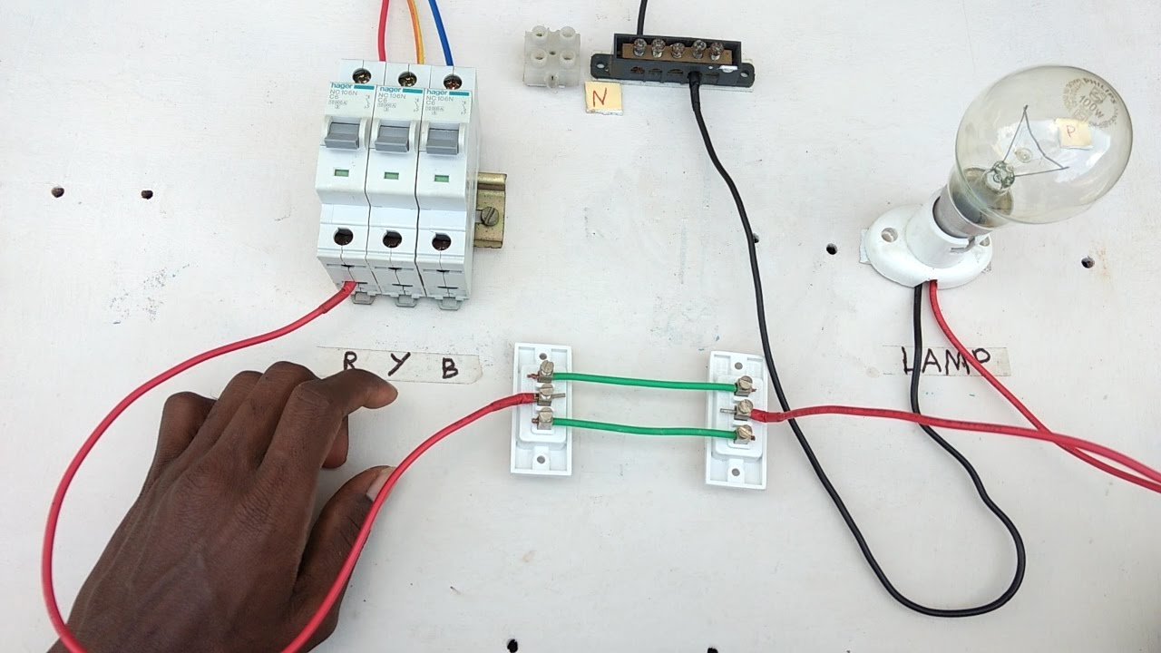 Two Way Switch Connection Type 1 - Electrical Videos In Tamil ,two - Two Way Switch Wiring Diagram