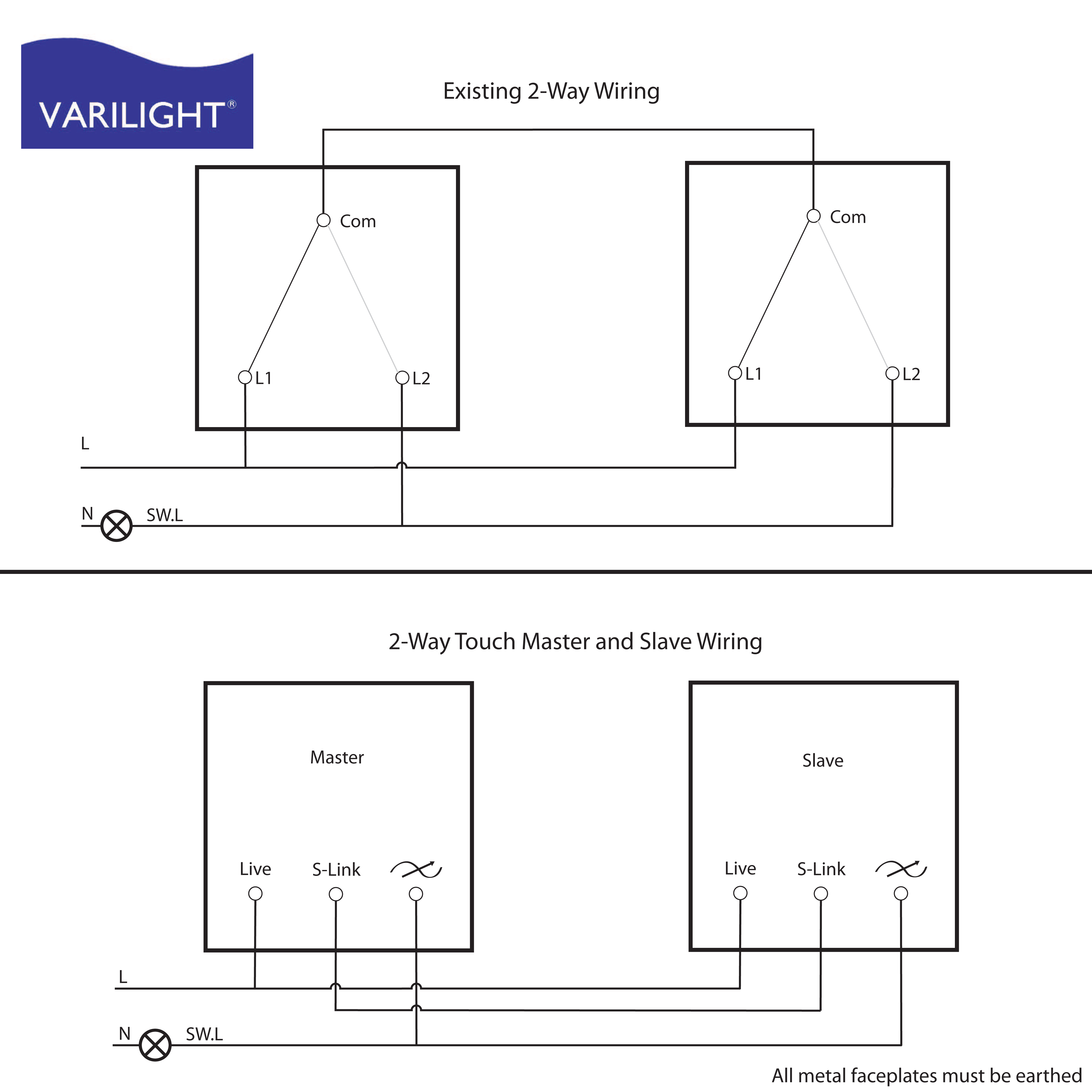 Varilight Wiring Diagrams - Dimming Switch Wiring Diagram