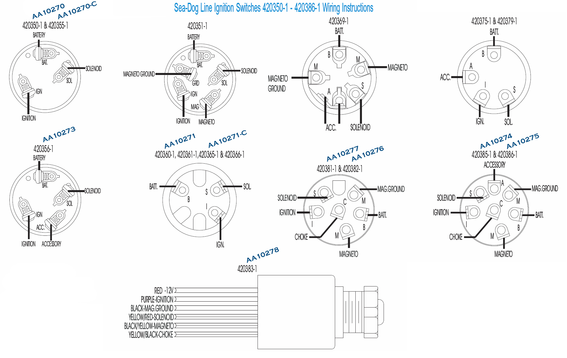 universal ignition switch