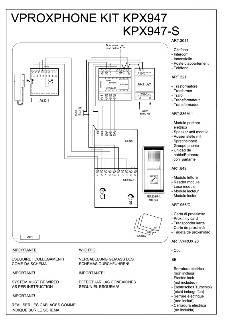 Videx 800 Series Wiring Diagrams Series Wiring Diagram Cadician