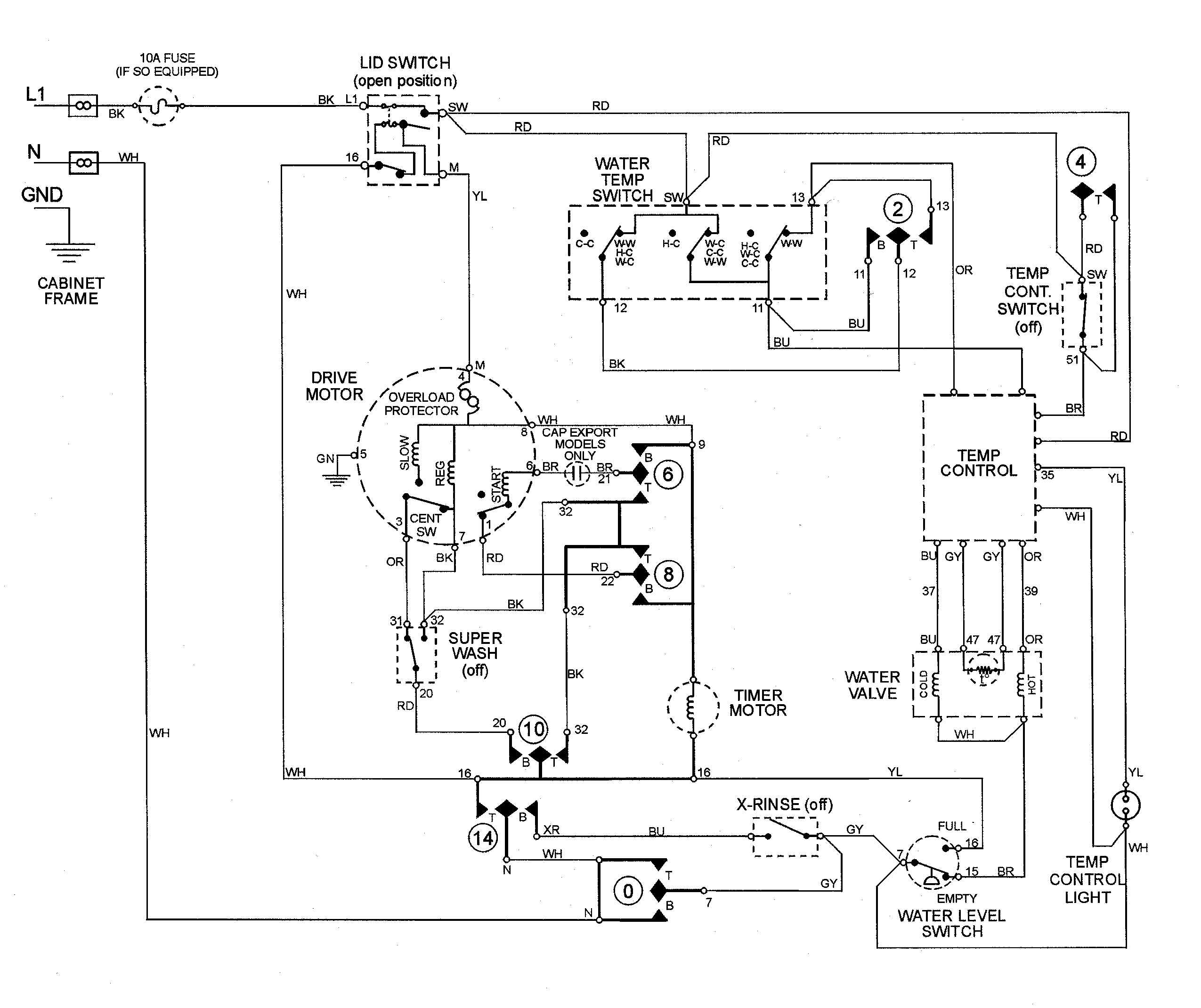 Vintage Ge Dryer Wiring Diagram | Wiring Diagram - Ge Motor Wiring Diagram