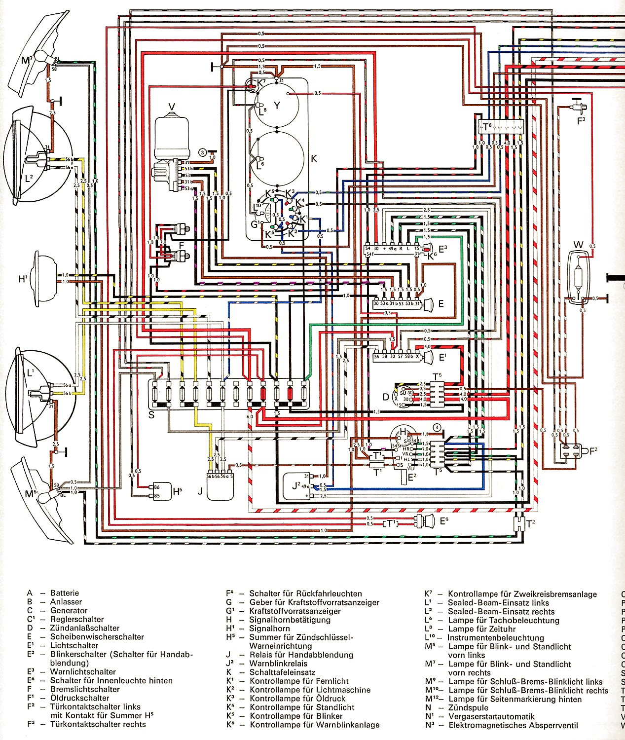 Vw Wiring Diagram - Cadician's Blog