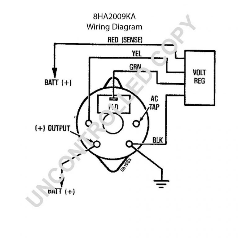 Volvo Motorola Alternator External Regulator Wiring Diagram | Wiring