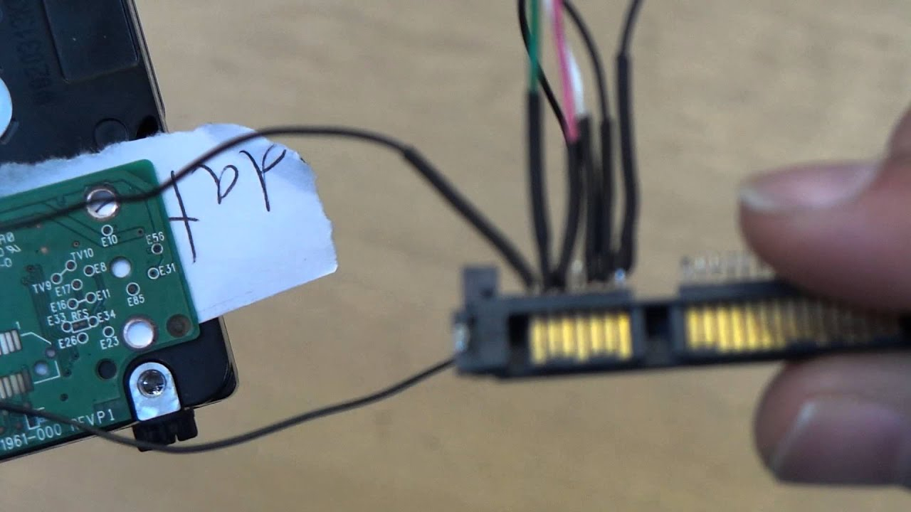 Wd Usb Pin Out To A Sata Connector - Youtube - Sata To Usb Wiring Diagram