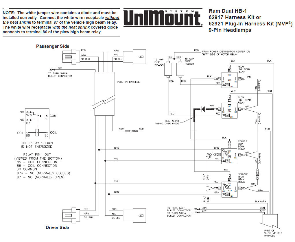 Western Unimount Plow Wiring Harness - Data Wiring Diagram Site - Western Unimount Plow Wiring Diagram