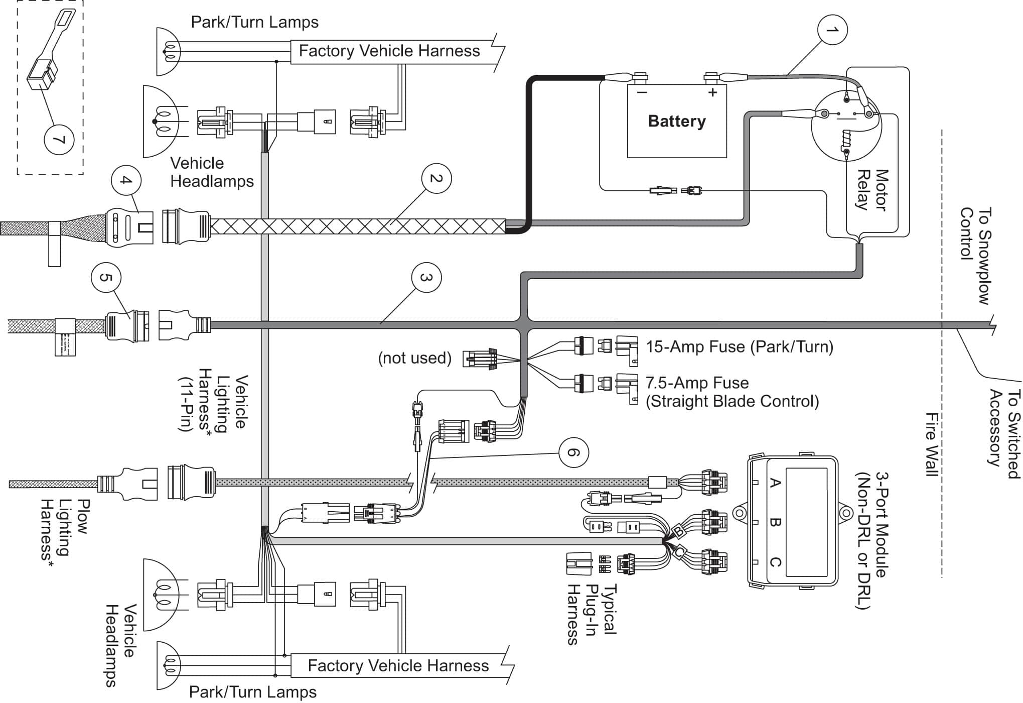 Western Unimount Wiring Harness - Wiring Diagrams Hubs - Western Snow Plow Wiring Diagram