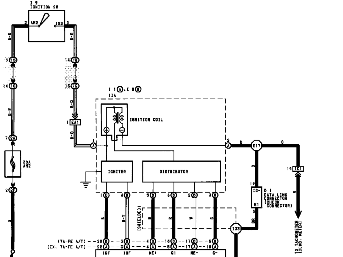 What Does Each Wire From The Distributor Do. An Ignition System - Toyota Igniter Wiring Diagram