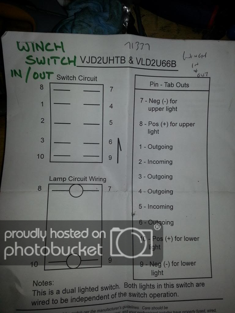 Winch Switch Wiring - Wiring Diagrams Hubs - 7 Pin Rocker Switch Wiring Diagram