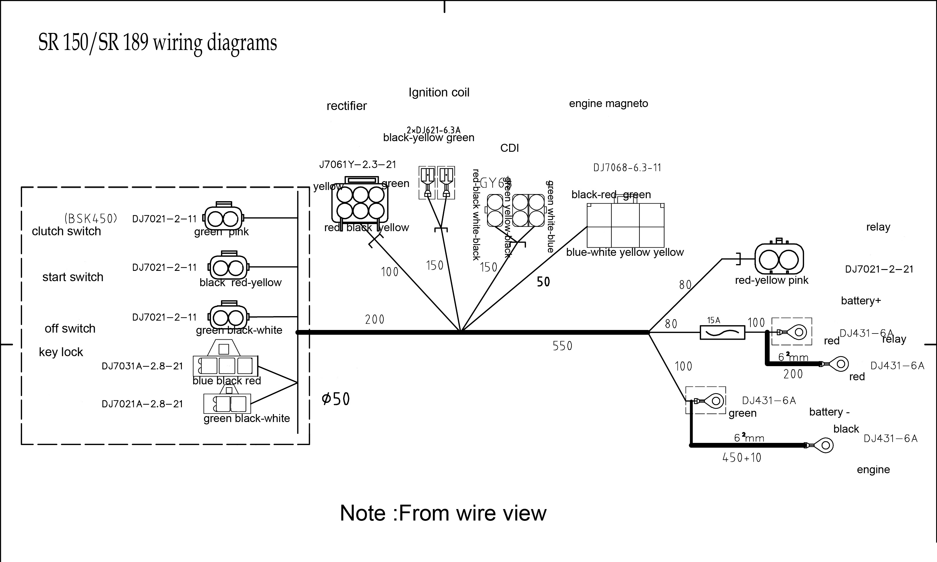 Wire Diagram - 6 Pin Cdi Wiring Diagram