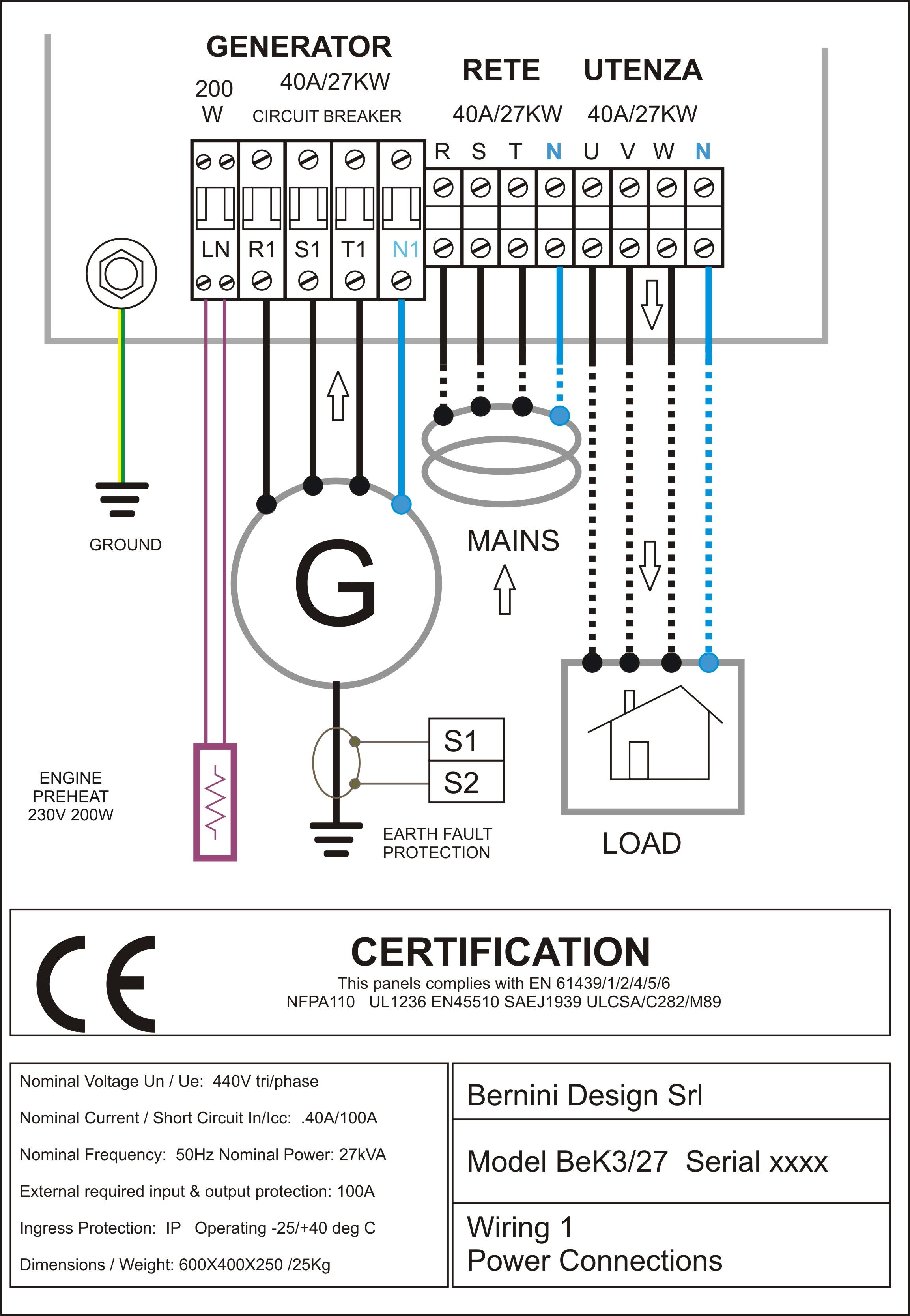 Wire Diagram For Generator | Wiring Library - Generator Wiring Diagram