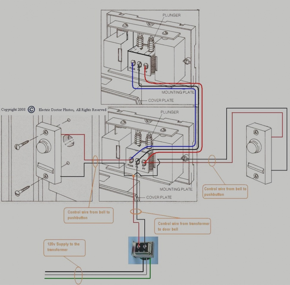 Wired Door Bell How To Install A Wired Doorbell Basement Ideas Add A - Doorbell Transformer Wiring Diagram
