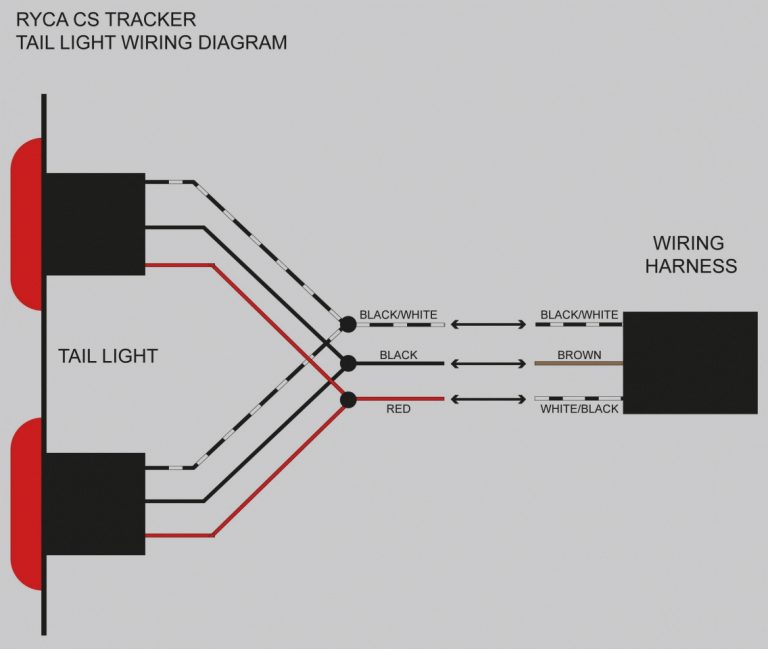 4 wire trailer tail light wiring diagram