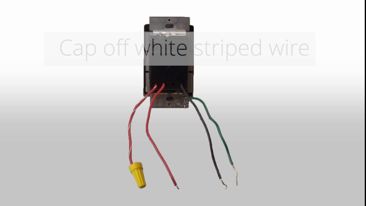 Wiring A 3 Way Dimmer In A Single Pole Application (With Wire Leads - Single Pole Dimmer Switch Wiring Diagram