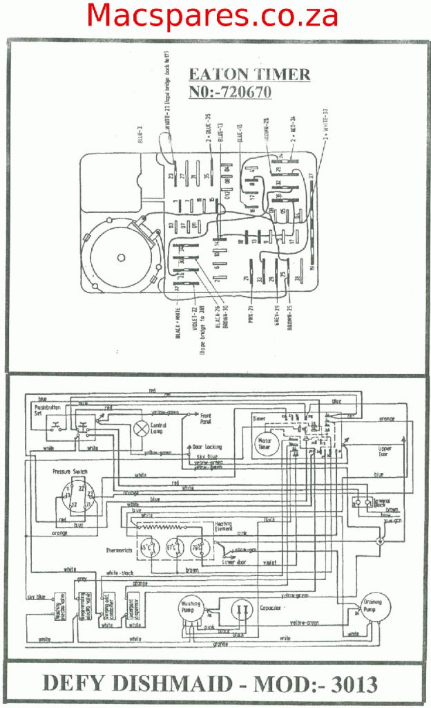 Wiring Diagram   Dishwashers   Macspares