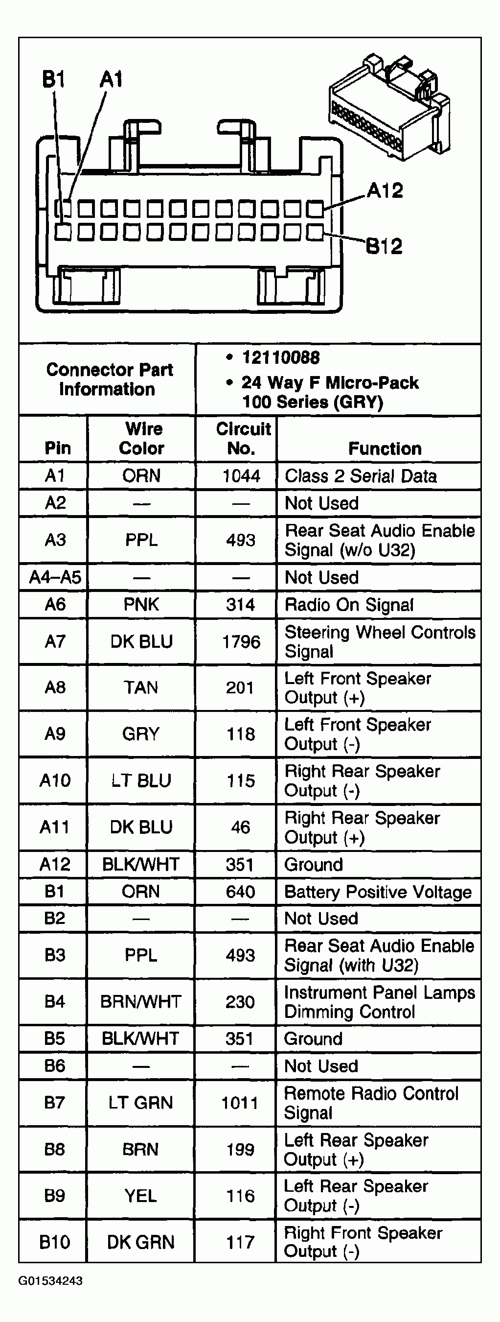 2003 Chevy Silverado Radio Wiring Diagram
