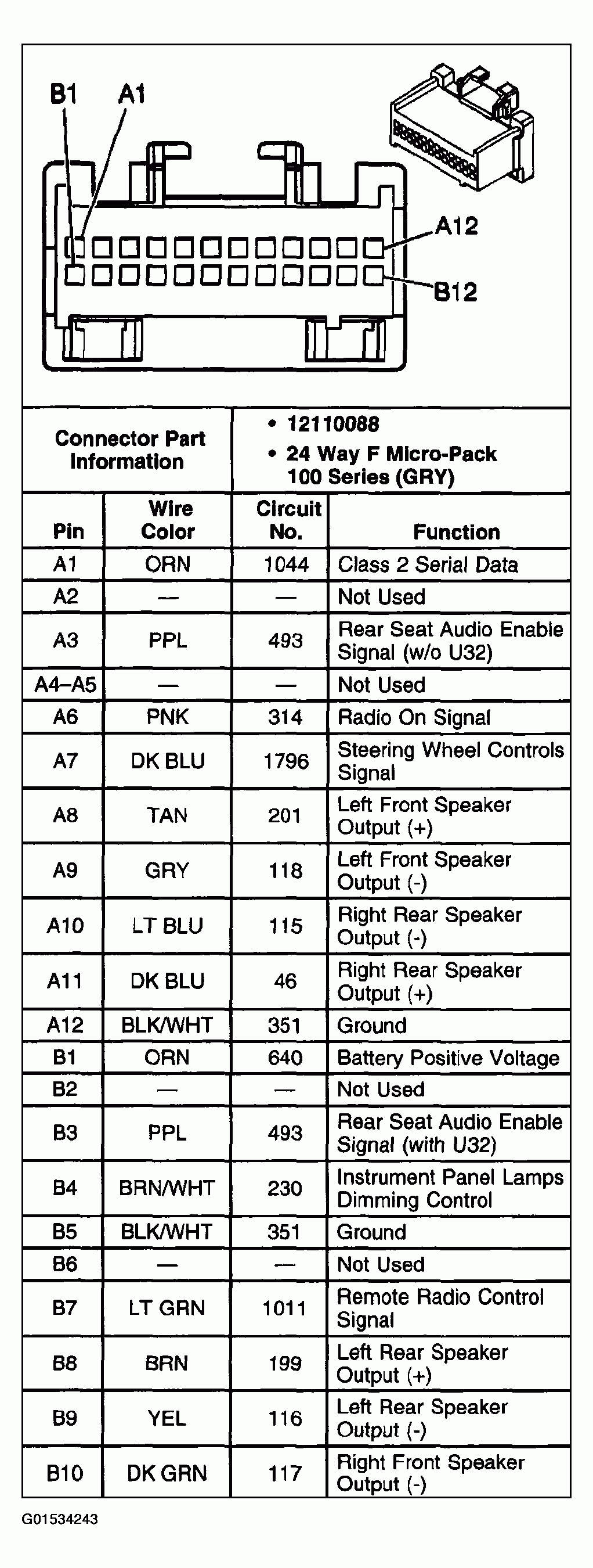 1993 Chevy Silverado Radio Wiring Diagram