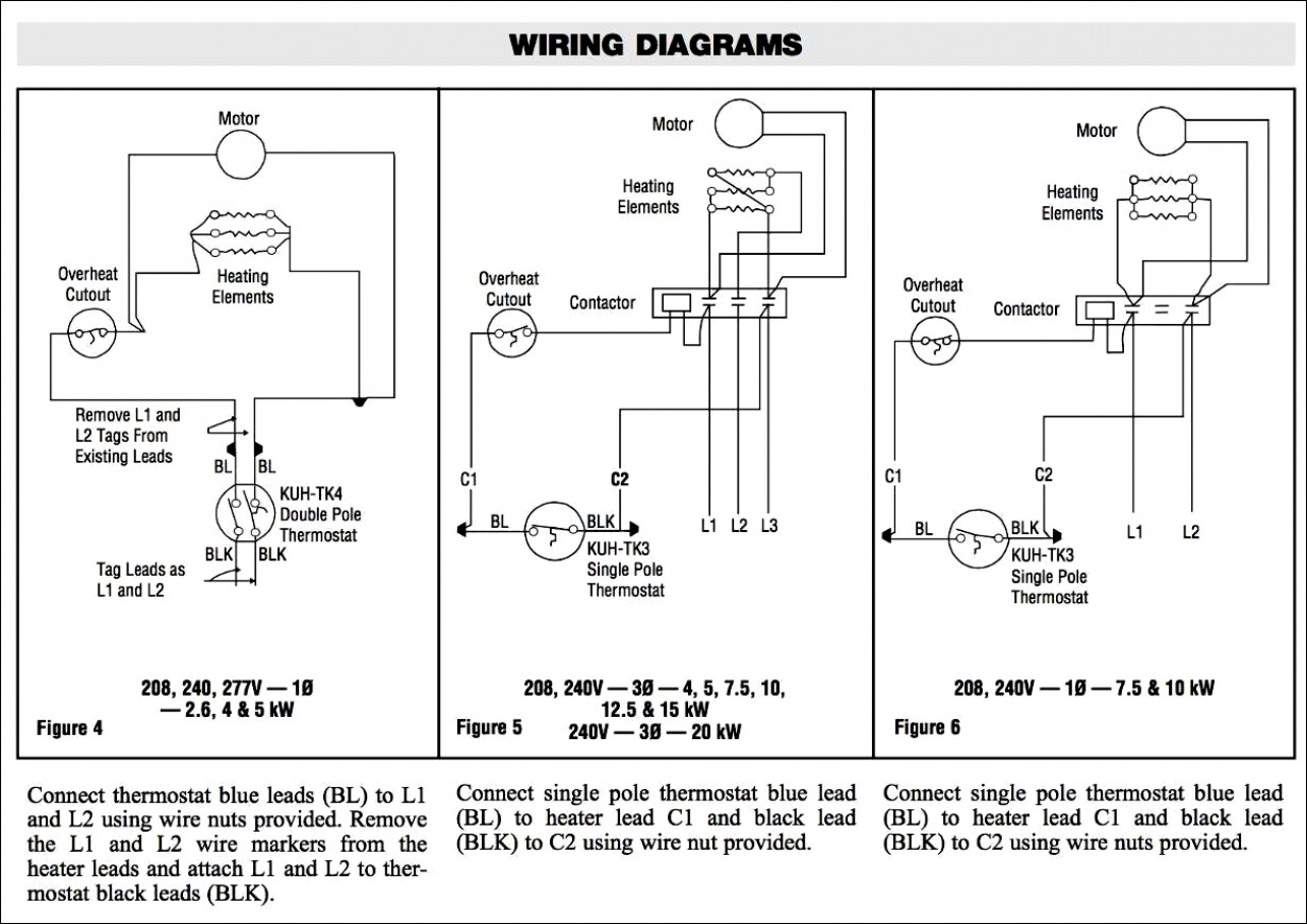 Single Pole Thermostat Wiring Diagram | Cadician's Blog