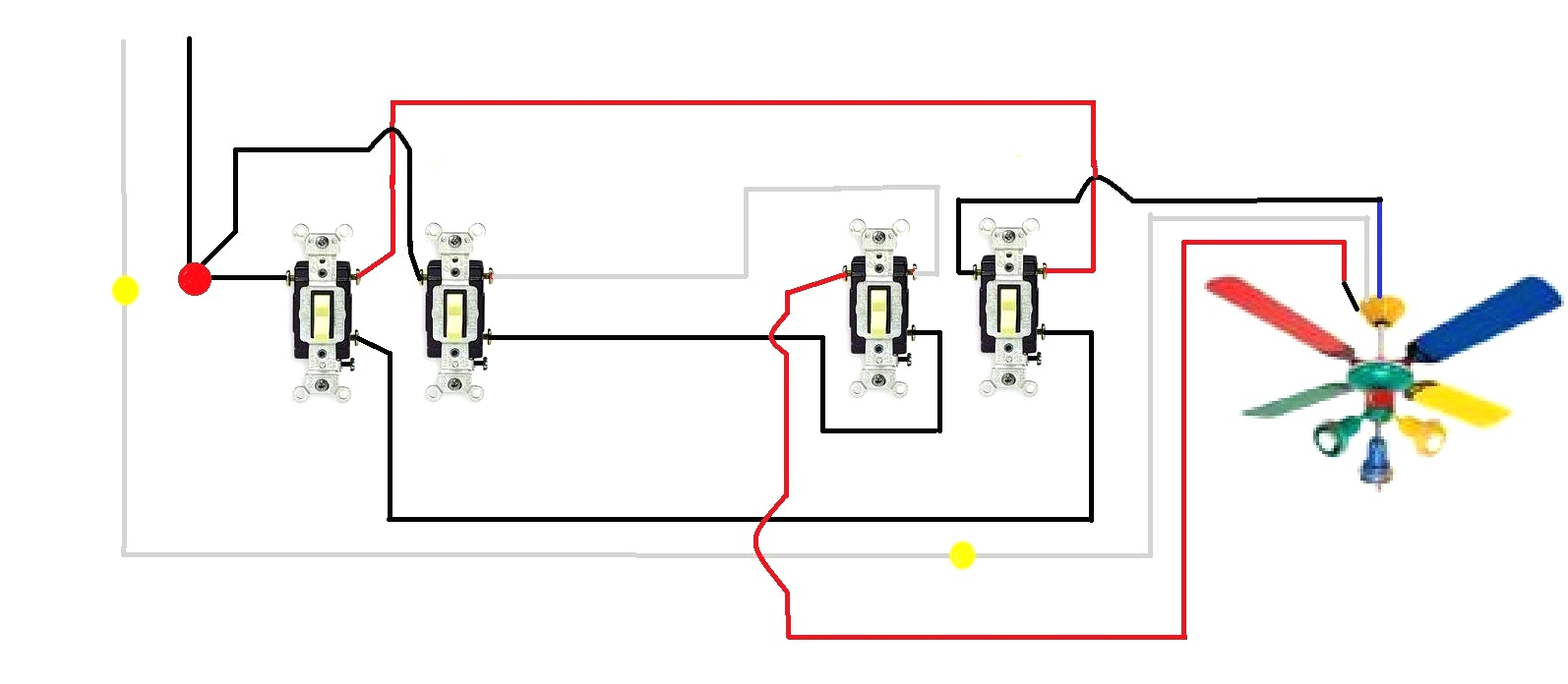Wiring Diagram For Ceiling Fan With Wall Switch | Wiring Library - Ceiling Fan Wall Switch Wiring Diagram