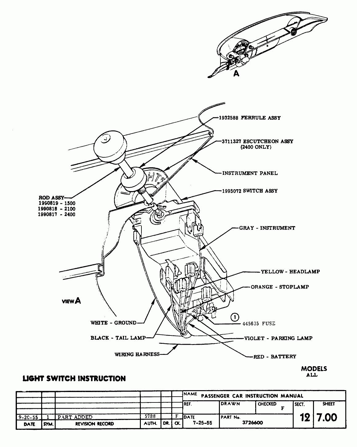 Wiring Diagram For Gm Light Switch | Wiring Diagram - Chevy Headlight Switch Wiring Diagram