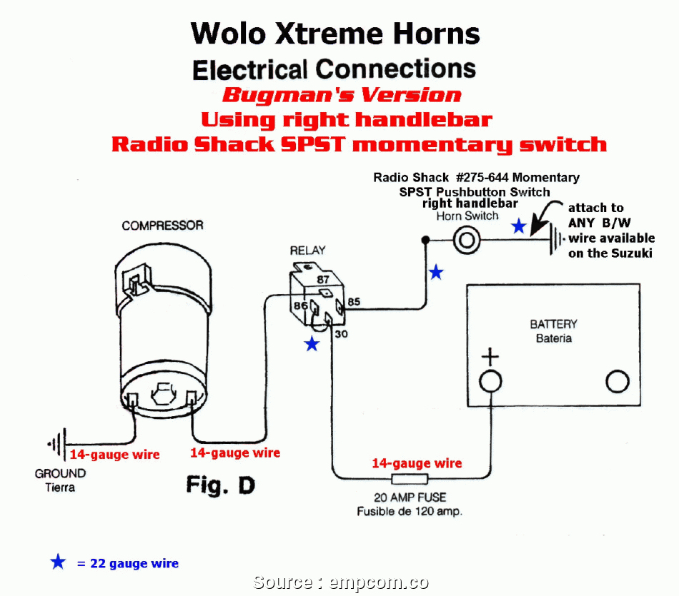 Wiring Diagram For Horn | Wiring Library - Air Horn Wiring Diagram