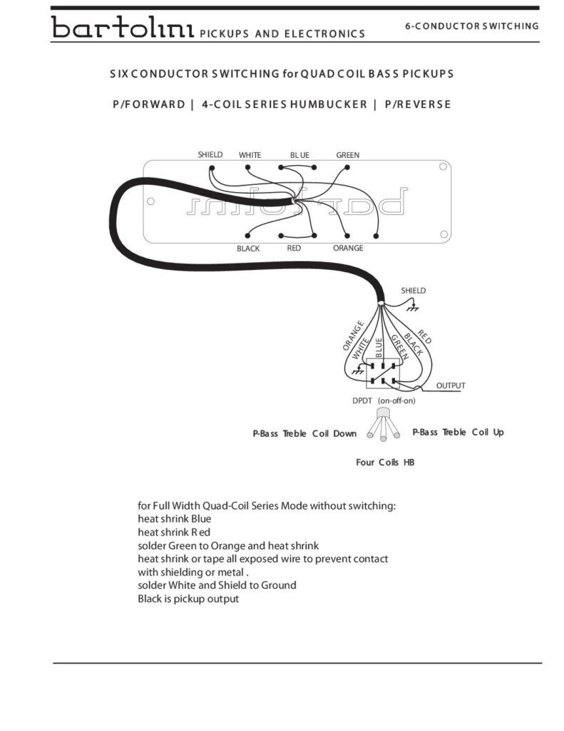 Wiring Diagrams - Bartolini Pickups  U0026 Electronics