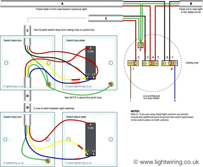 Wiring Double Gang Light Switch And Schematic All Wiring Diagram Data