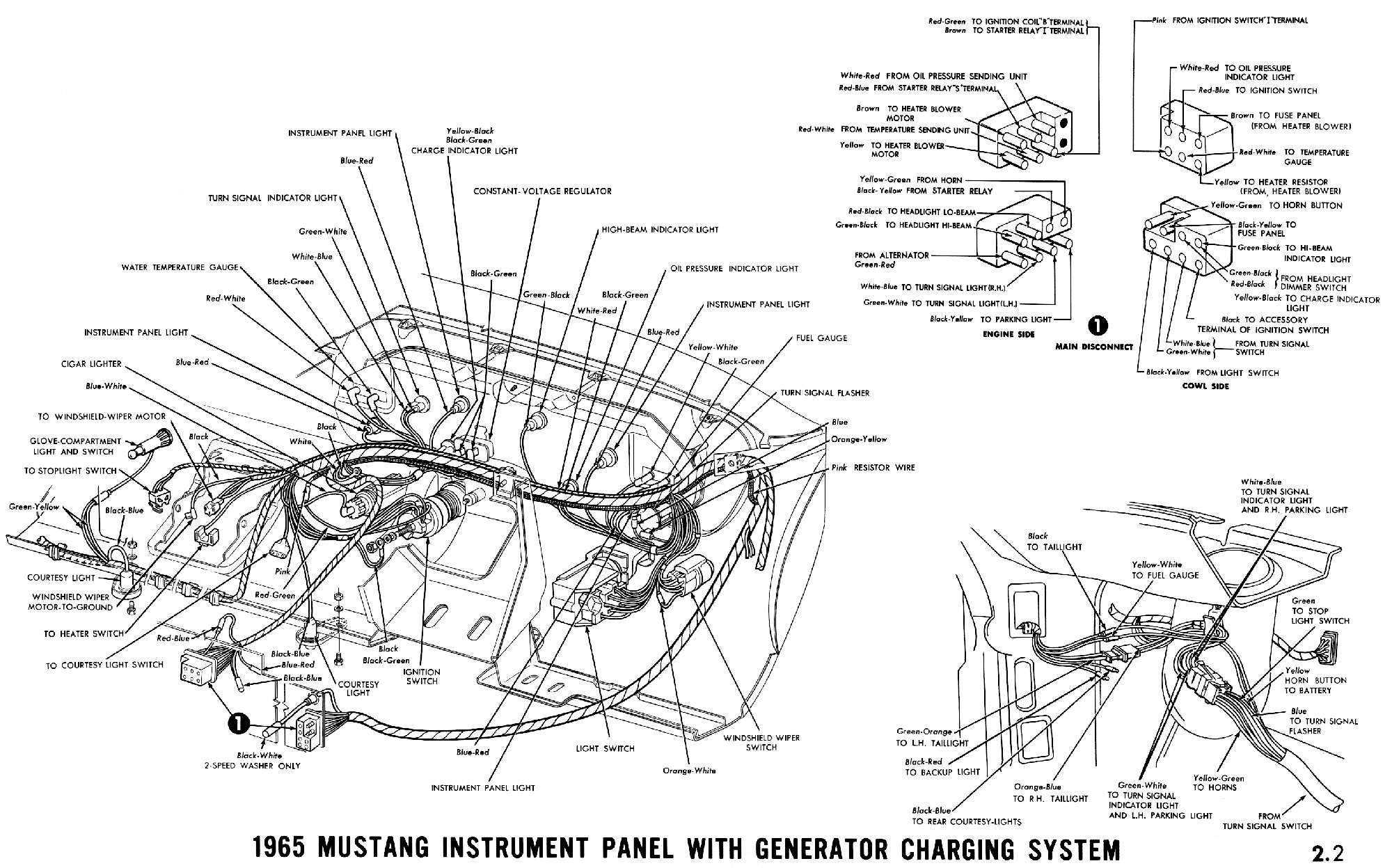 Wiring Harness For 1965 Mustang - Wiring Diagram Data - Mercury 8 Pin Wiring Harness Diagram