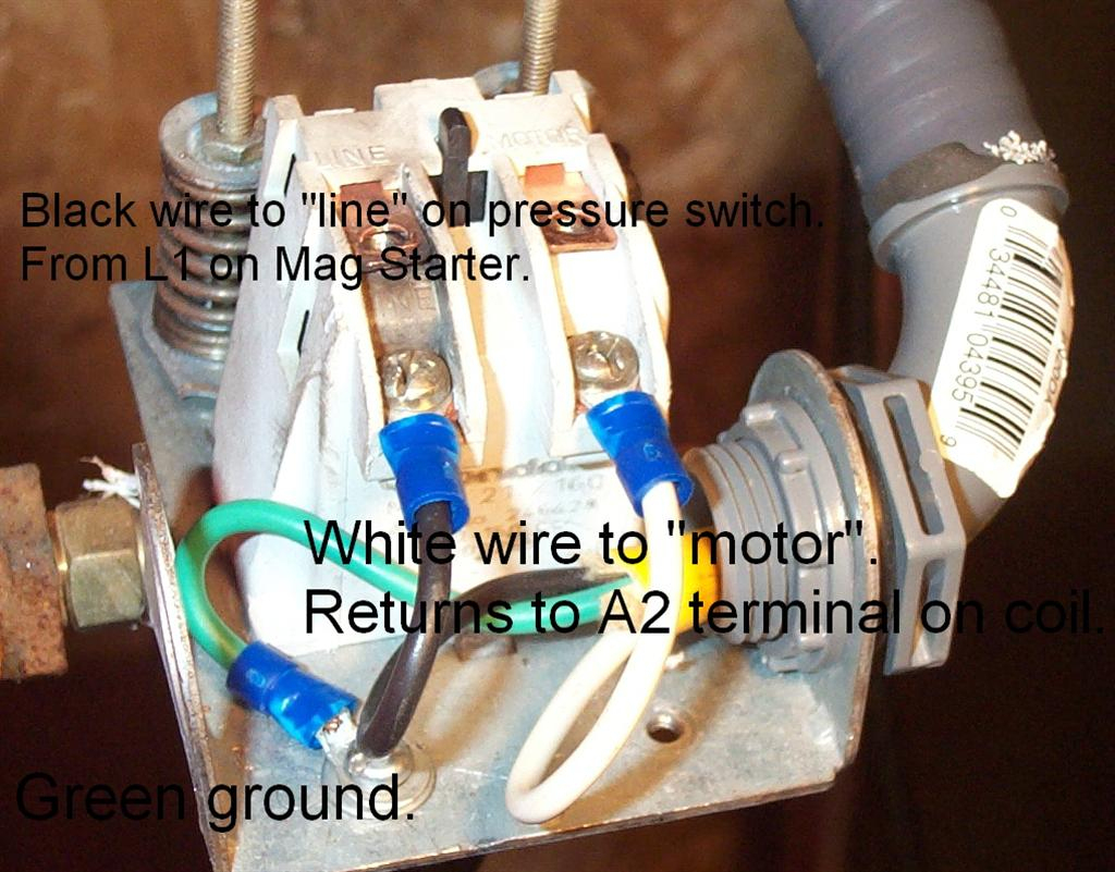 Wiring Magnetic (Definite Purpose) Starters For Compressor? - The - Pressure Switch Wiring Diagram