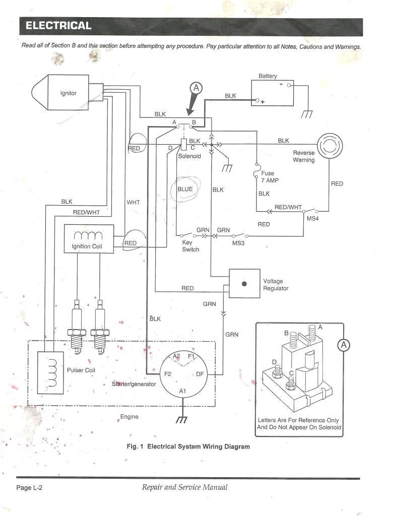 With A Golf Cart Gas Engine Ignition Wiring Diagram | Wiring Diagram - Ezgo Golf Cart Wiring Diagram