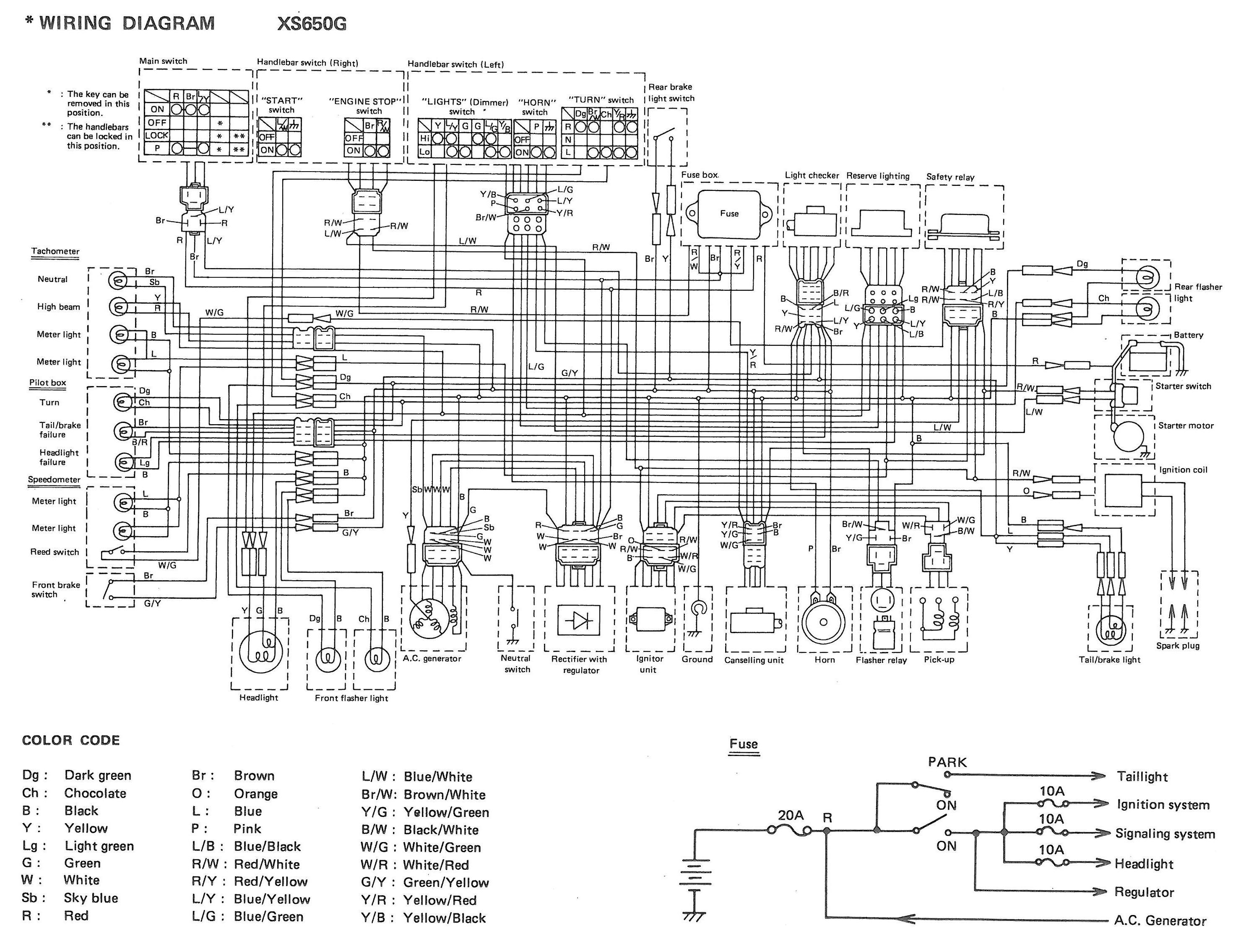 Xs650: 80 Xs650G And Sg Wiring Diagrams | Thexscafe - Sg Wiring Diagram
