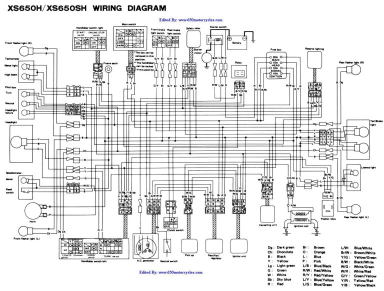 Xs650 Chopper Wiring Diagrams - Xs650 Wiring Diagram - Cadician's Blog