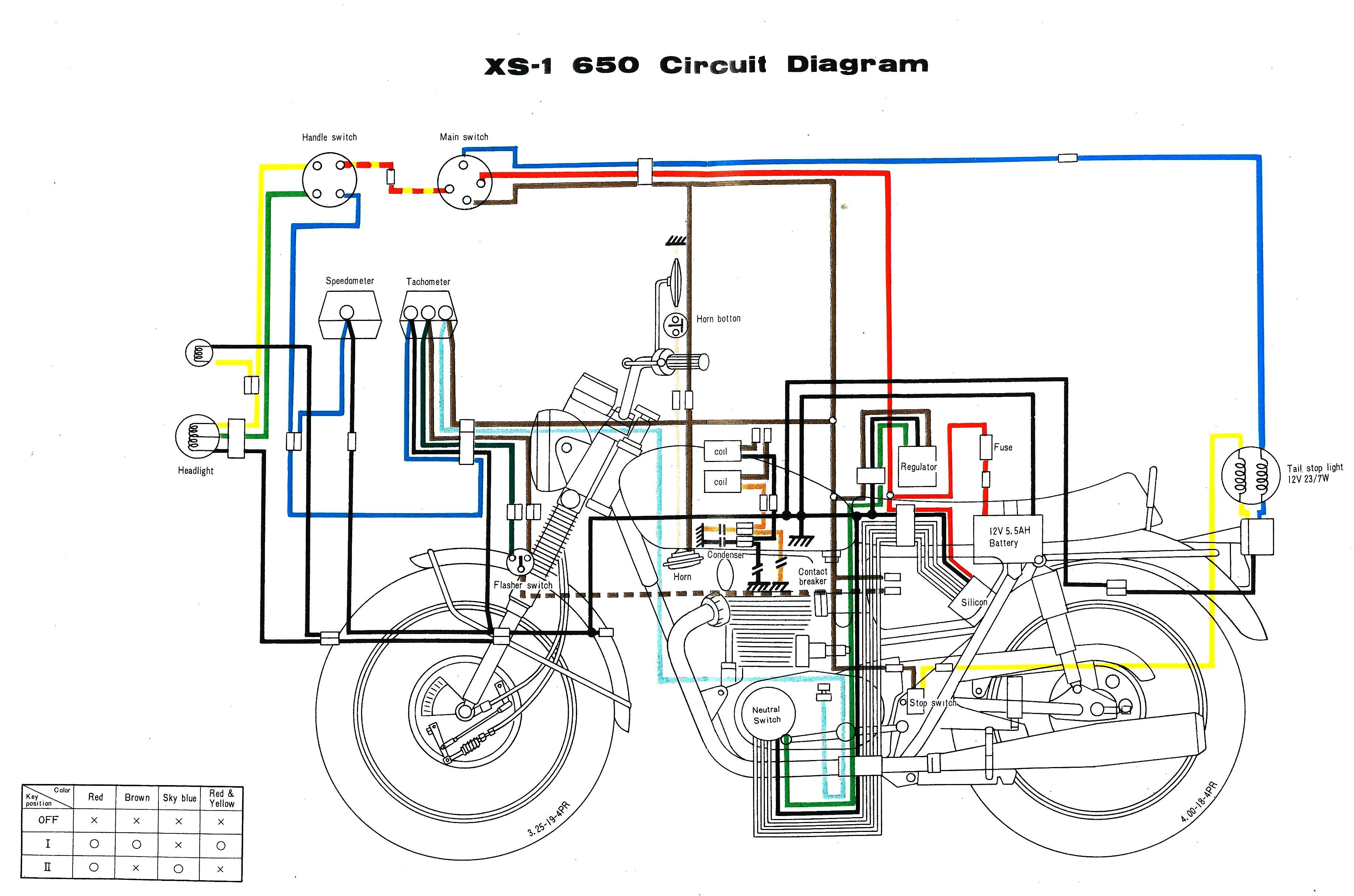 Yamaha Xs650 Wiring Harness Diagram | Manual E-Books - Xs650 Wiring Diagram